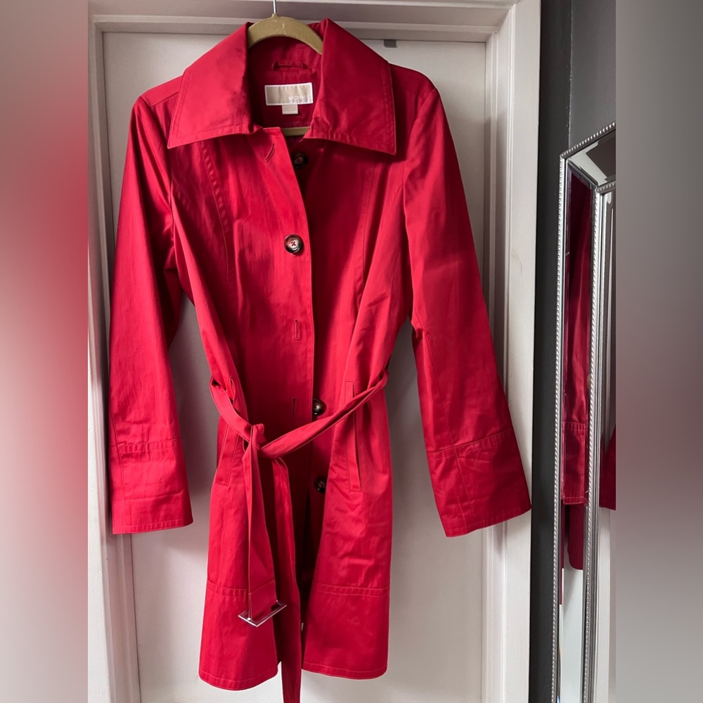 Trench coat in red Michael Kors size Medium